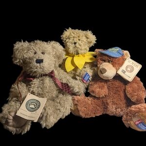 Boyds Bears Lot Of 3. Doormore Buckshot, Daffodil Days American Cancer Society